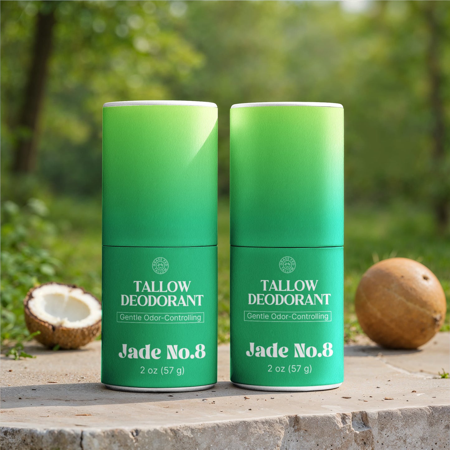 Premium Tallow Deodorant Stick (2 Pack)